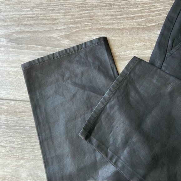 J Brand Inez Coated Slim Fit Cropped Pants Button Fly - Picture 5 of 14